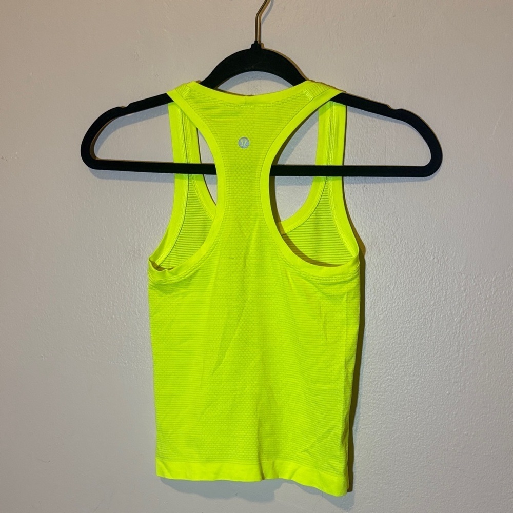 Lululemon Athletica Neon Yellow Tank Top